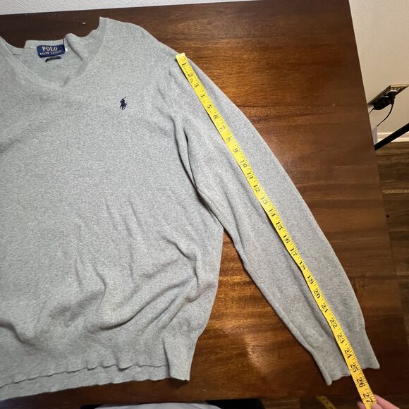 Polo Ralph Lauren Preppy Pony Logo Old Money Academia Cotton Sweater Teacher XL - Picture 10 of 10